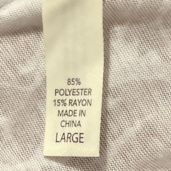 Soma Live Loungewear White Pull On Hooded Long Sleeve Shirt Lightweight Large - Picture 6 of 8